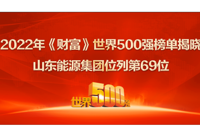 山東能源集團位列2022年世界500強第69位！ 居山東上榜企業(yè)第一